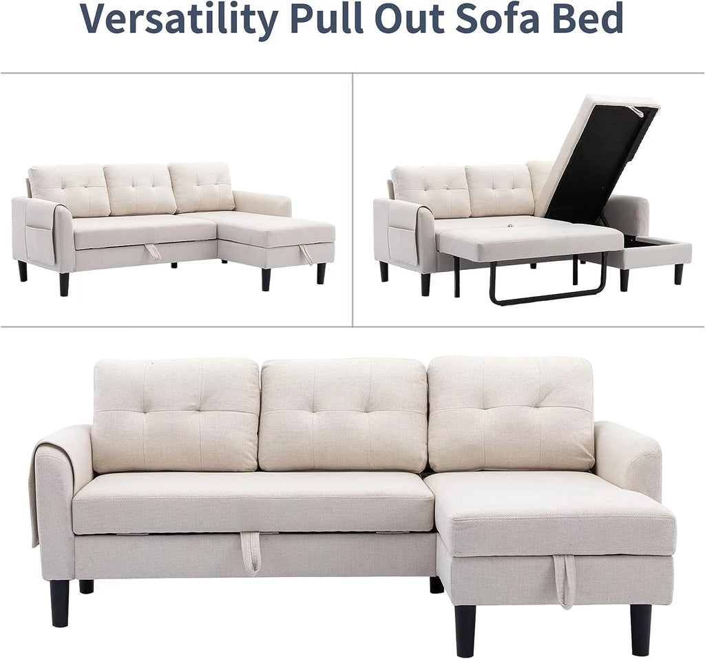 L Shaped Sectional Sofa with Storage Chaise I4408