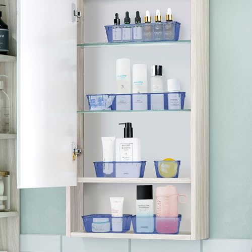 25 PCS Clear Plastic Drawer Organizer Set, 4 Sizes A640440