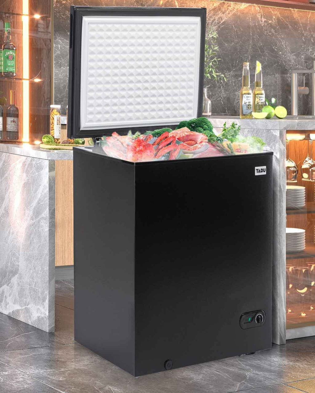 10.0 Cu Ft Black Chest Freezer with Removable Basket X5146