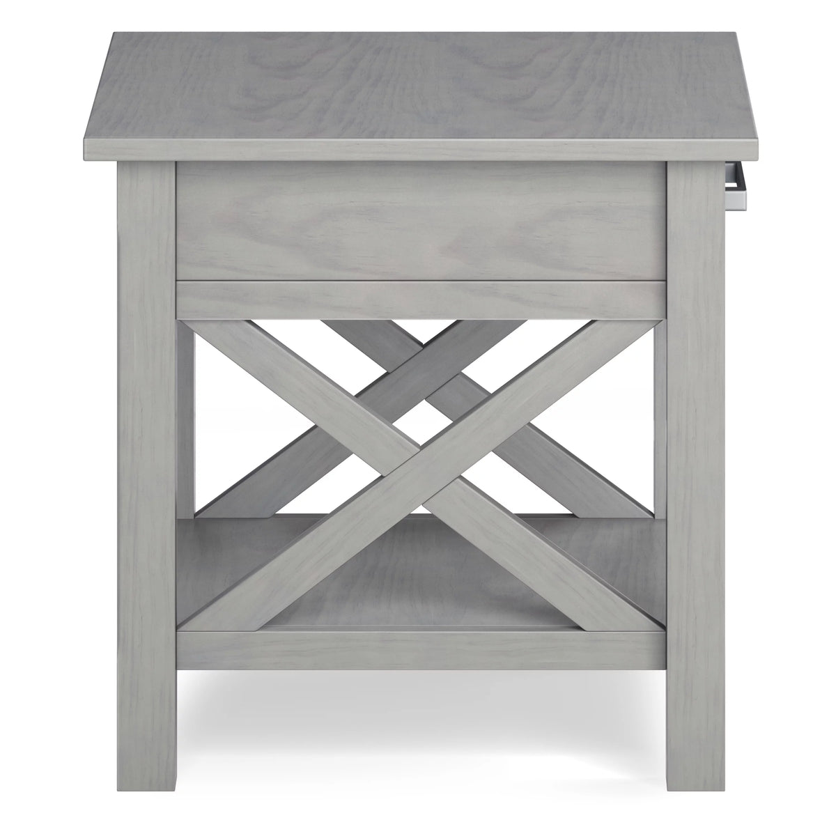 Fog Gray Square End Side Table S459