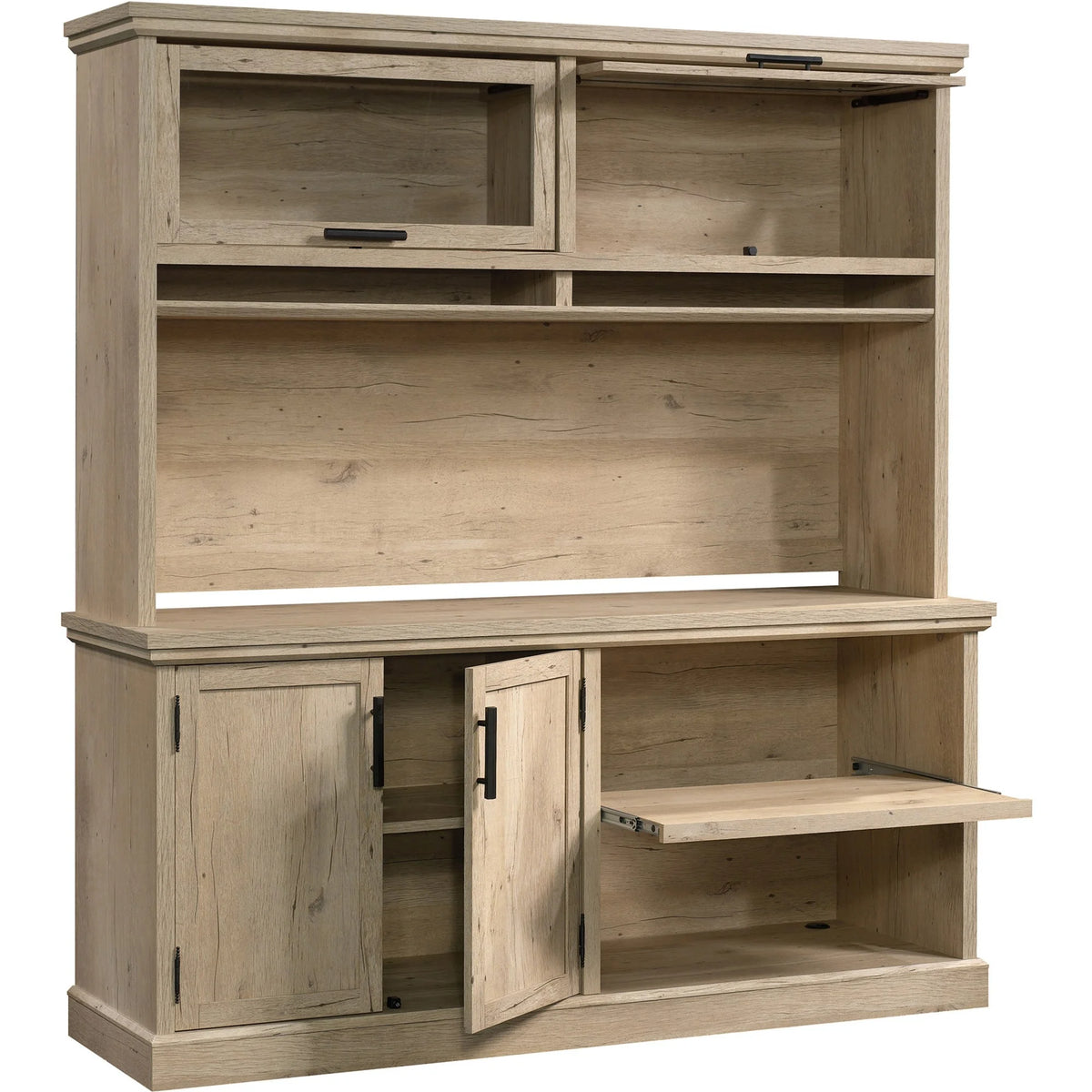 Prime Oak Engineered Wood Office Printer Credenza Z81685
