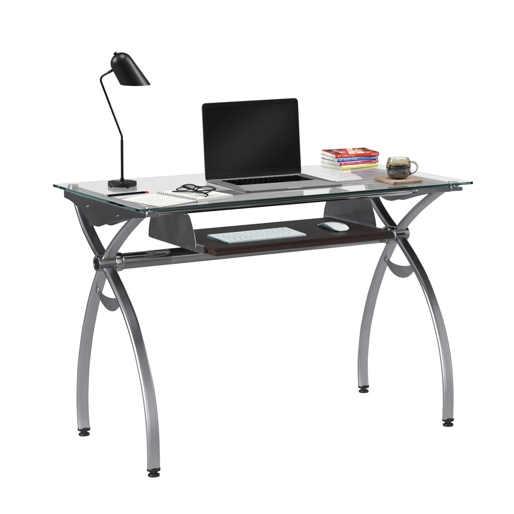 Desk with Pull Out Keyboard Panel U9364