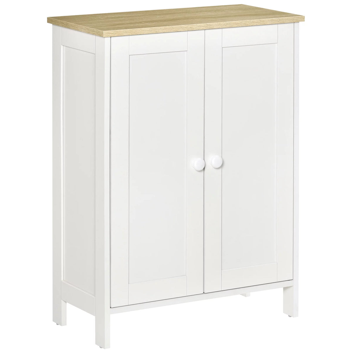 White Storage Cabinet with 2 Adjustable Shelves Z229839