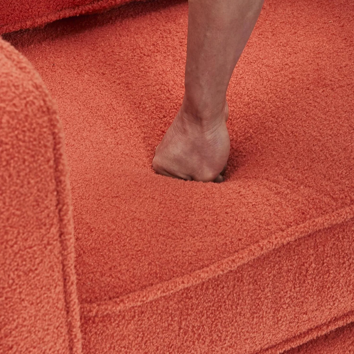 Orange Swivel Accent Chair with Pillow W504