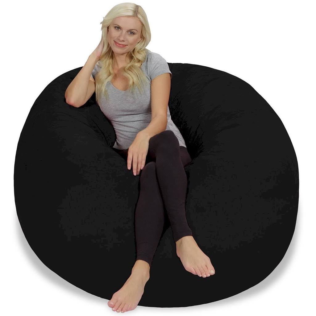 5' Memory Foam Bean Bag Chair with Micro Fiber Cover J243555
