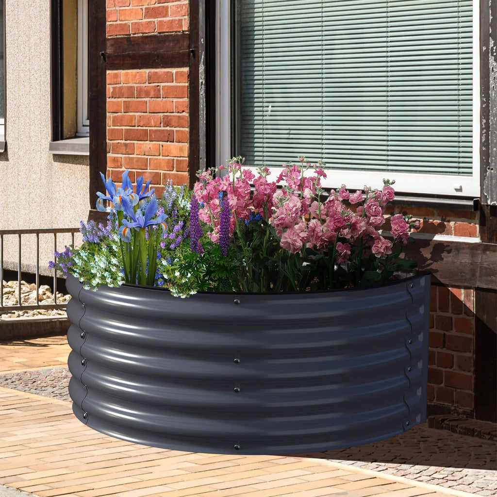 17 Tall Semi-circle Raised Garden Bed R89915