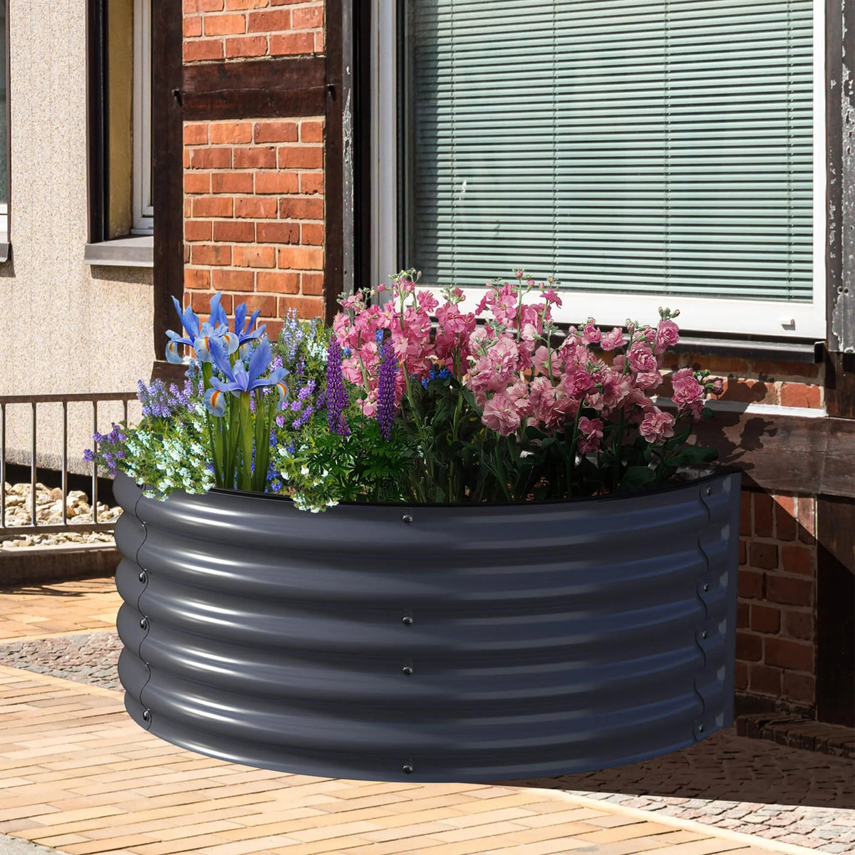 17 Tall Semi-circle Raised Garden Bed R89915