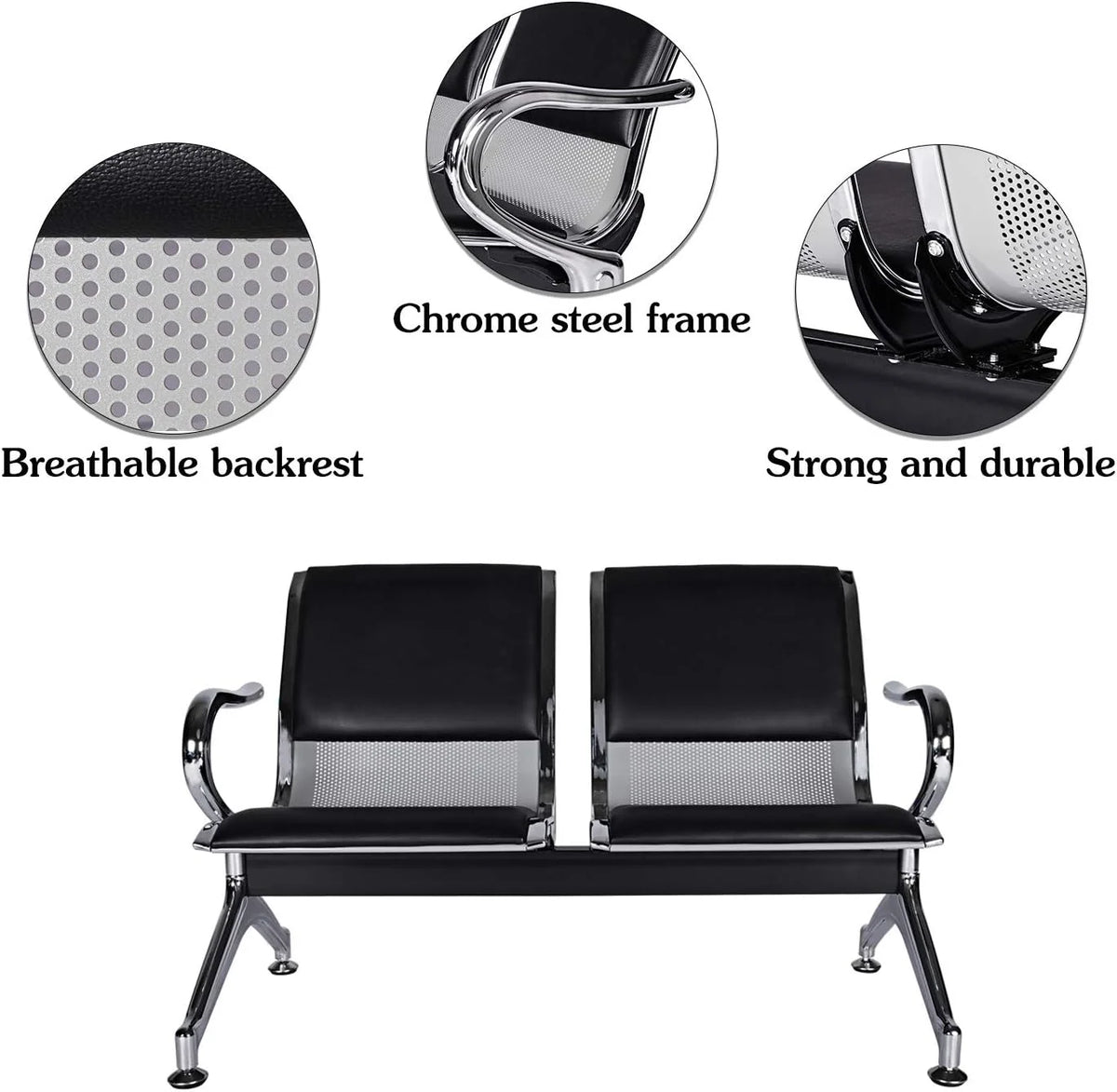 Heavy Duty PU Leather Guest Chairs Q77216