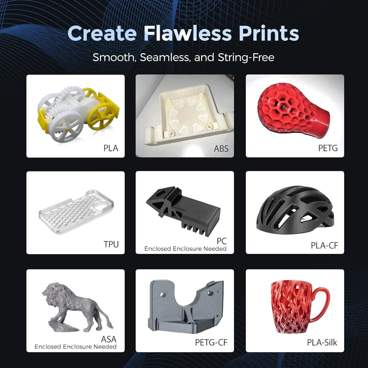High Speed 3D Printer 8.7 x 8.7 x 8.7'' U82919