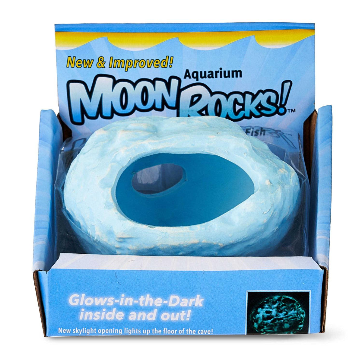 Glow-in-the-Dark Ceramic Aquarium Cave T699