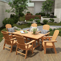 All Weather Poly Lumber Outdoor Dining Set for 6 Z845800