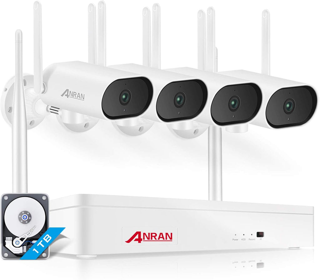 2K 8 Channel Wireless Security Camera System with 1TB Hard Drive R517