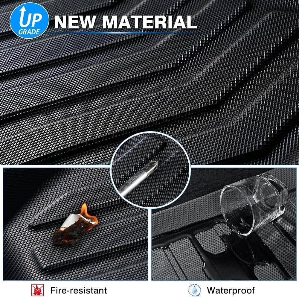 Custom Fit All Weather Floor Mats Full Set Black Non-Slip Z16173
