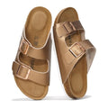 Genuine Leather Flat Sandals Women Memory Foam V391
