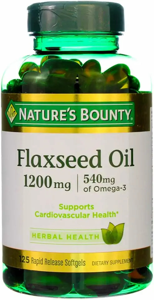 Flaxseed Oil 1200 mg Softgels 125 Count Pack of 2 V35259
