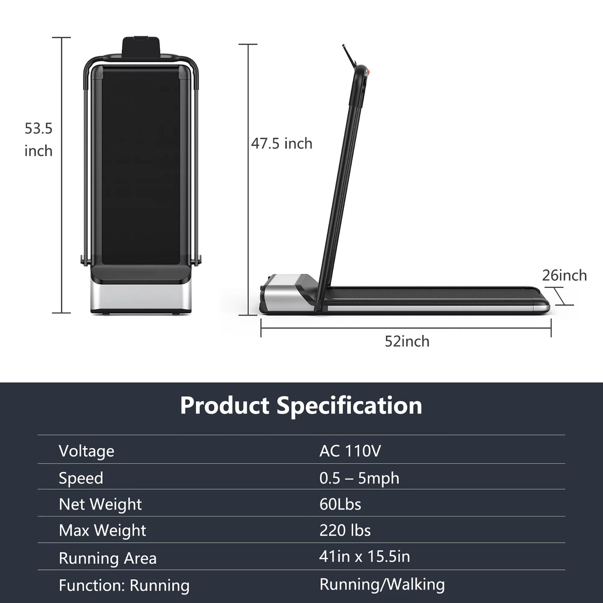 Ultra-Thin Folding Treadmill G8791