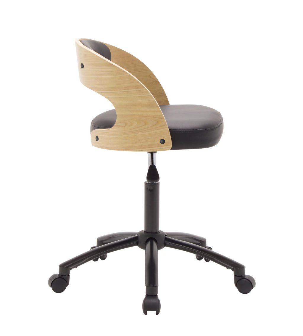 Ashwood Low Wood Back Swivel Office Chair I690