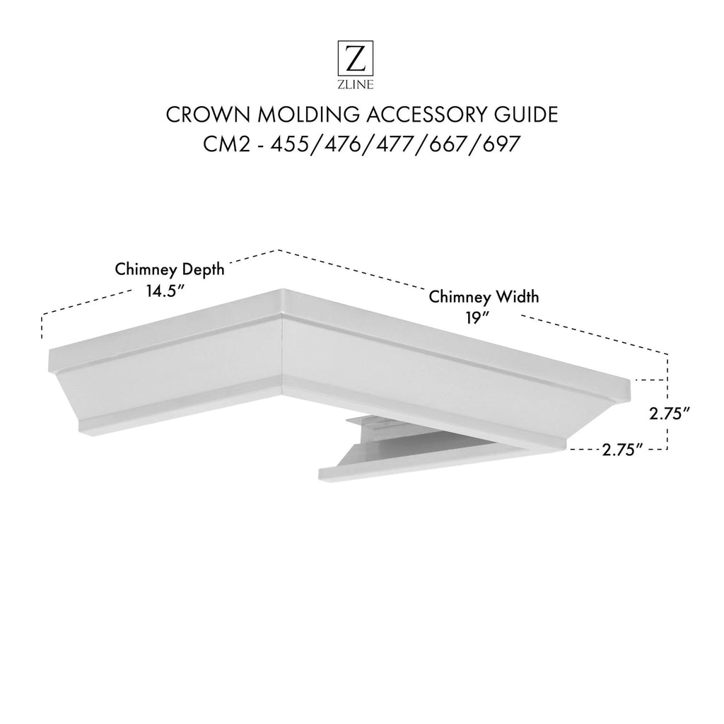 Crown Molding Profile for Wall Mount Range Hood K574842