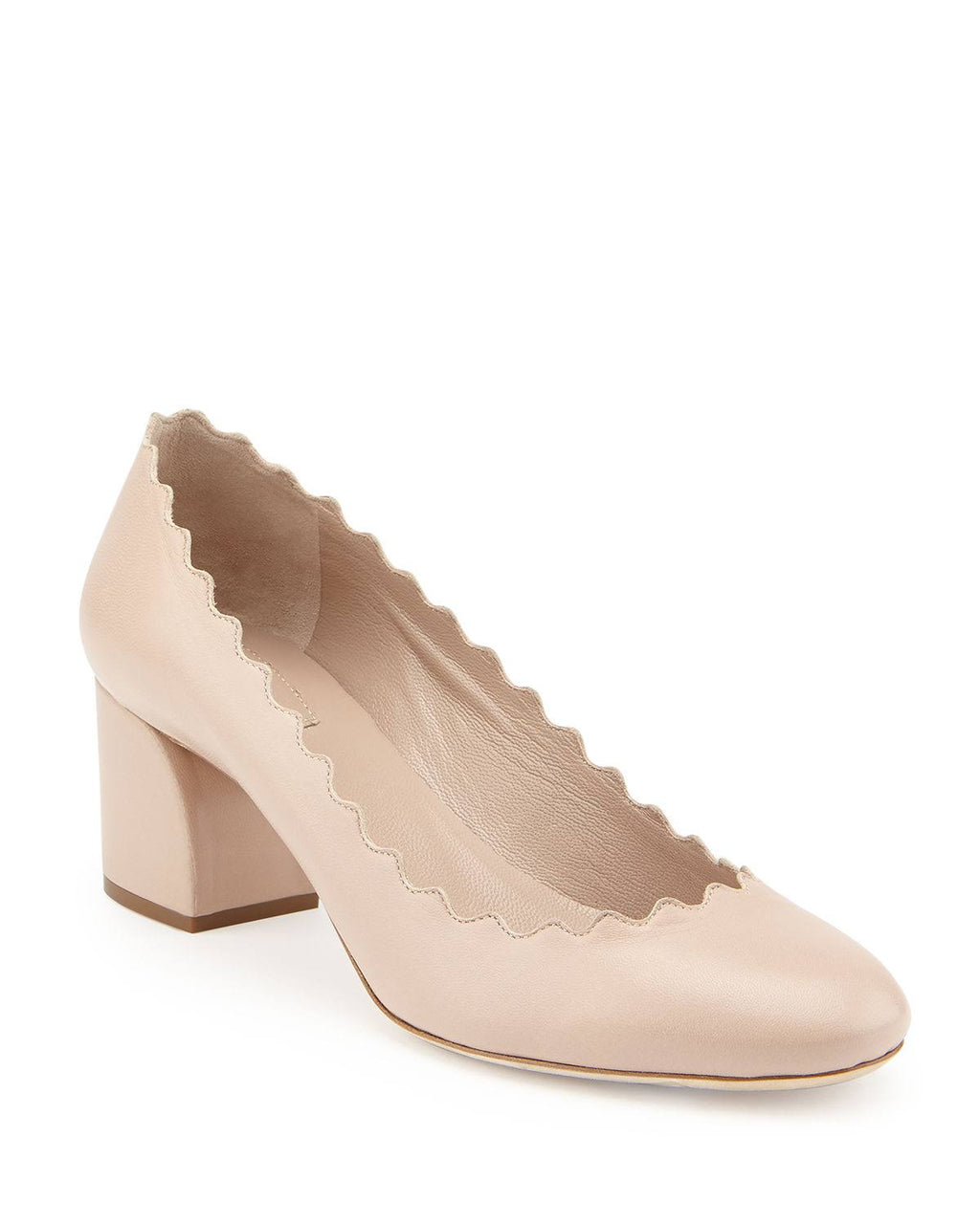 Pink Leather Pump N611