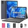 Black 10 Inch 2-in-1 Tablet with Keyboard, Case, Mouse, Stylus D8268