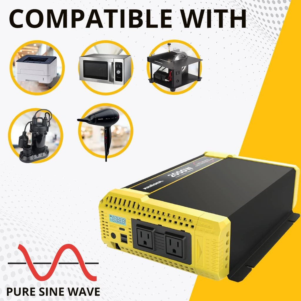 2000 Watt 12V Pure Sine Power Inverter A580669