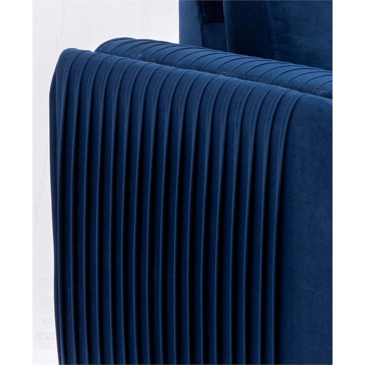 Blue Velvet Upholstered Wooden Frame Chair L2252