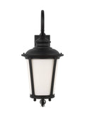Black One Light Outdoor Wall Lantern D88626