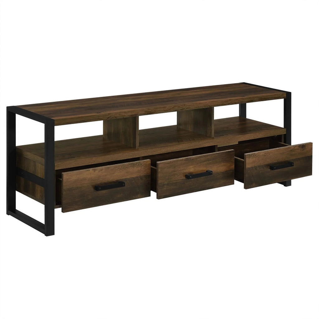 2-Drawer Farmhouse Wood TV Stand M375