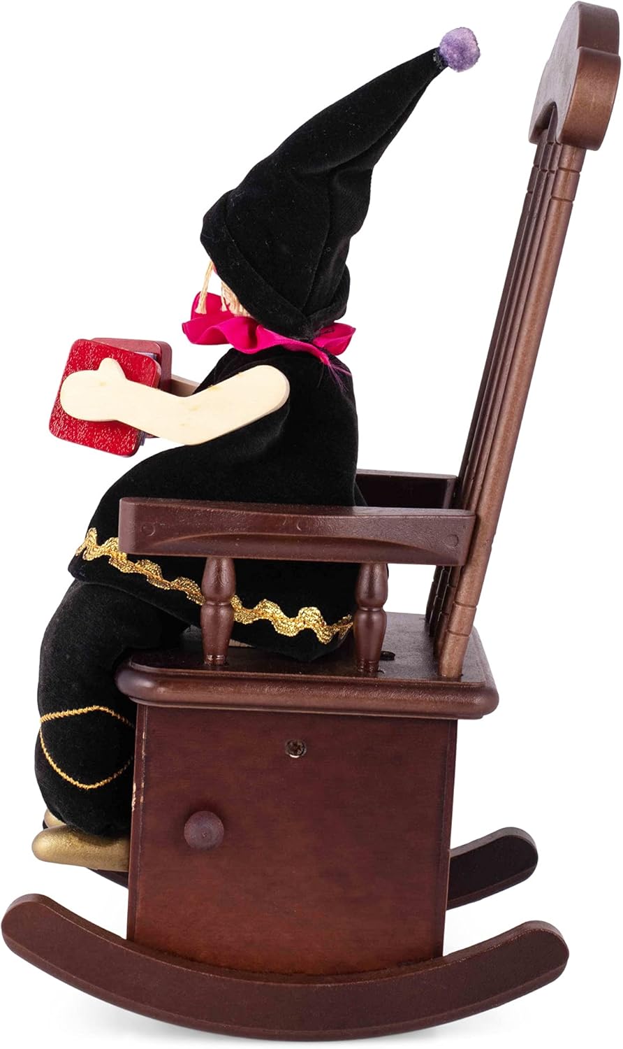 Brown Rocking Chair Wood Musical Figurine G34189