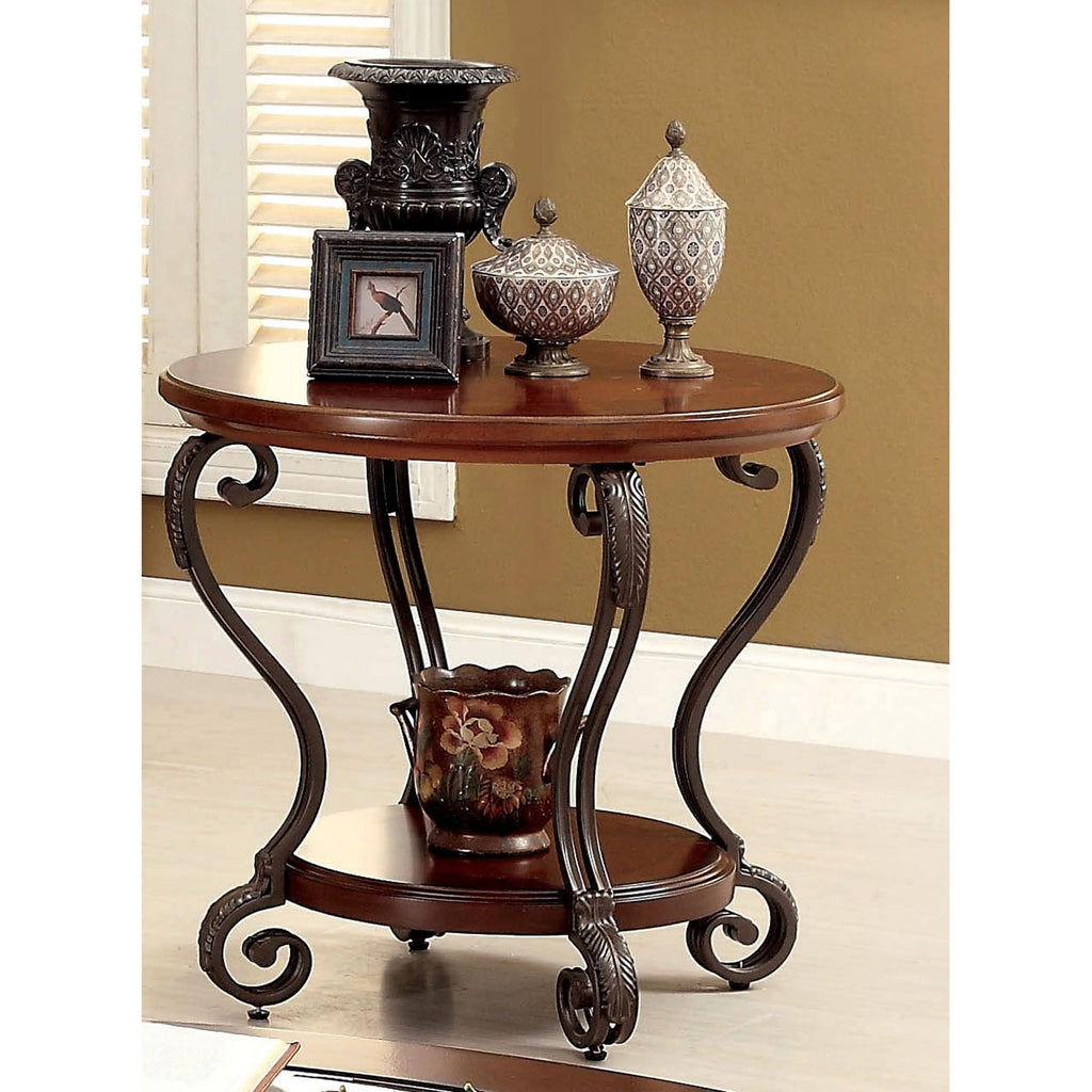 Cherry 2-Piece Accent Table Set O57636