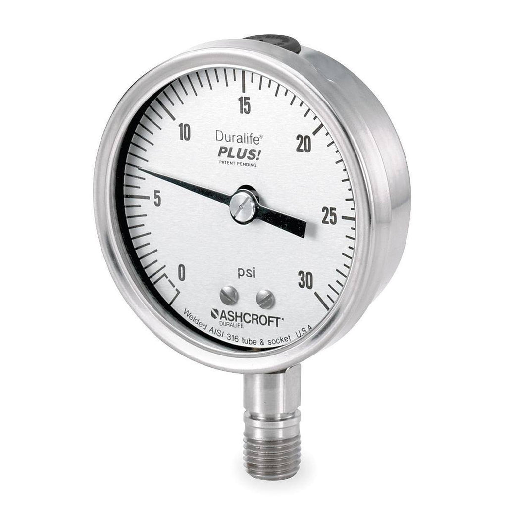 Pressure Gauge, 0 to 300 psi, 2-1/2in Y950