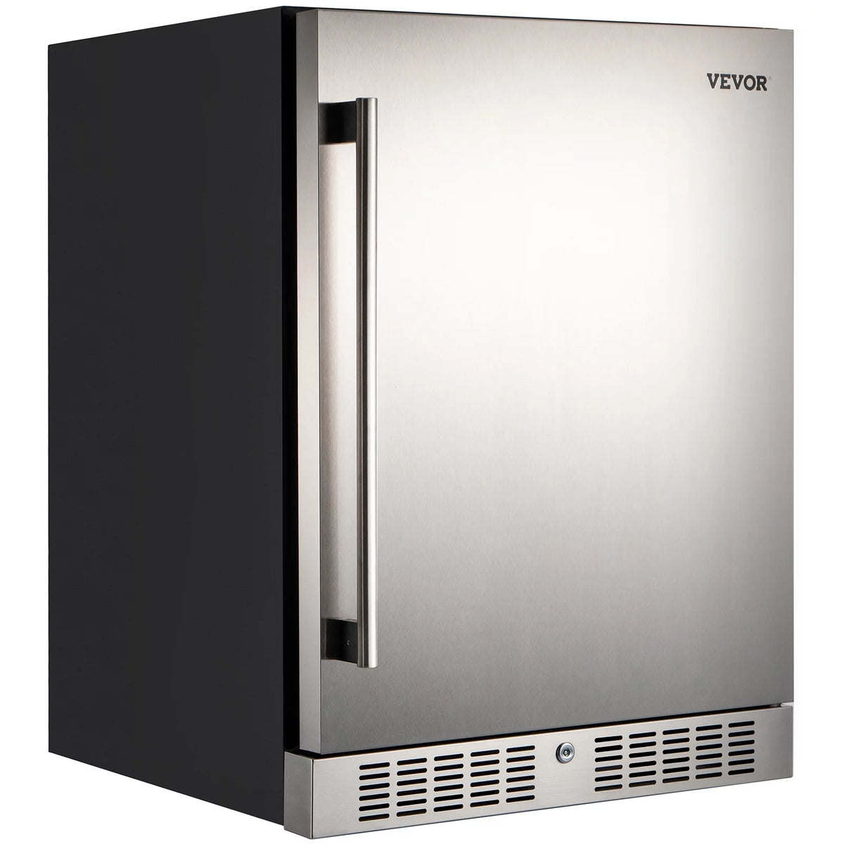 24'' Built-in Beverage Cooler 5.5 cu.ft. Reversible Door 142 Can Black & Silver U2555