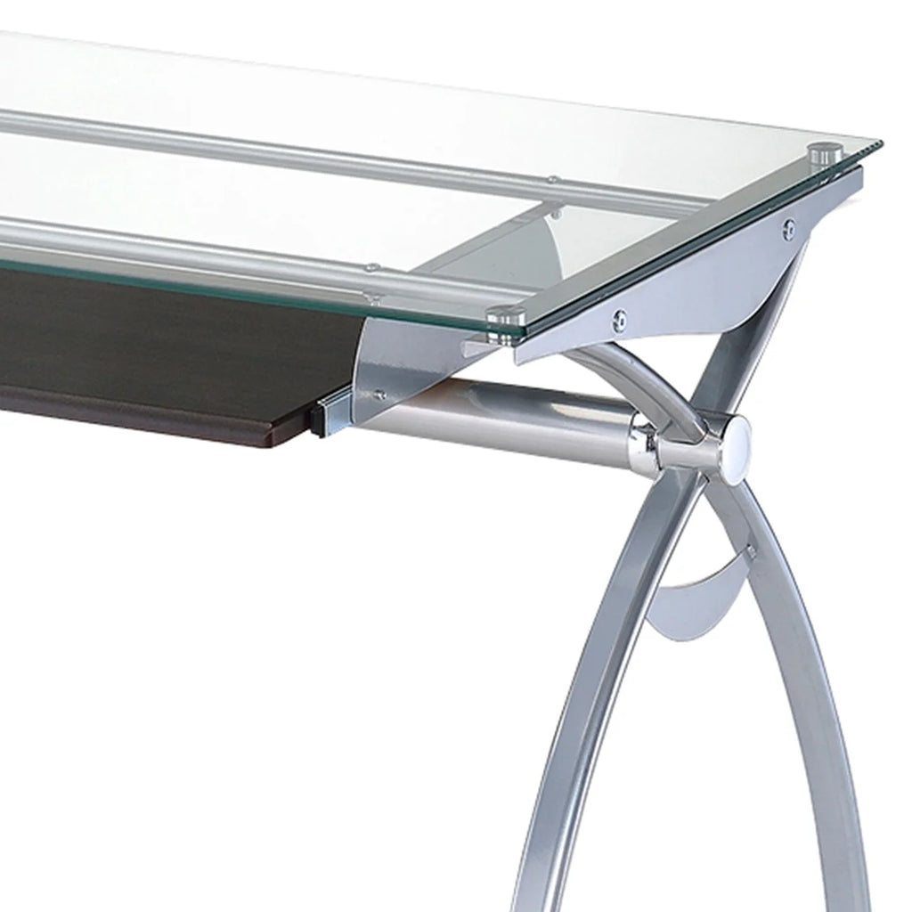 Desk with Pull Out Keyboard Panel U9364