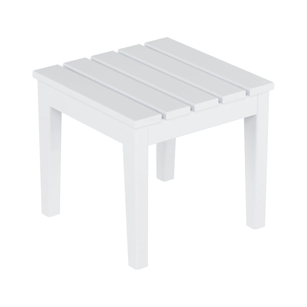 White 18 Inch All Weather Poly Lumber Outdoor Side Table P998601