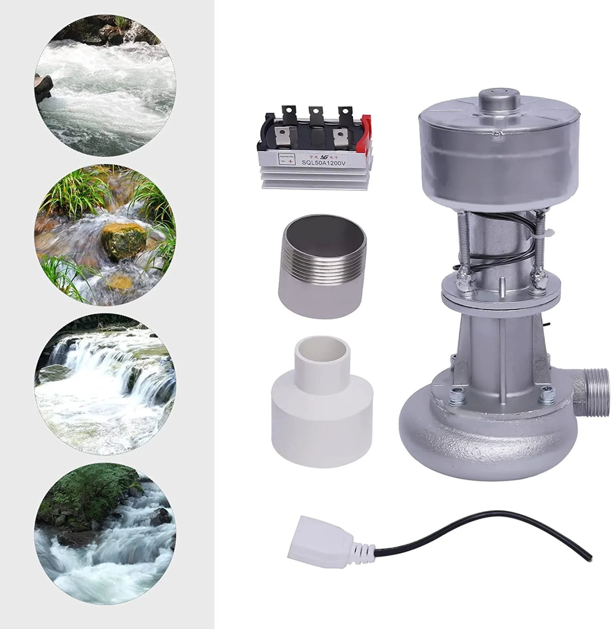 500 Watts 110V Micro Hydroelectric Generator Y98779
