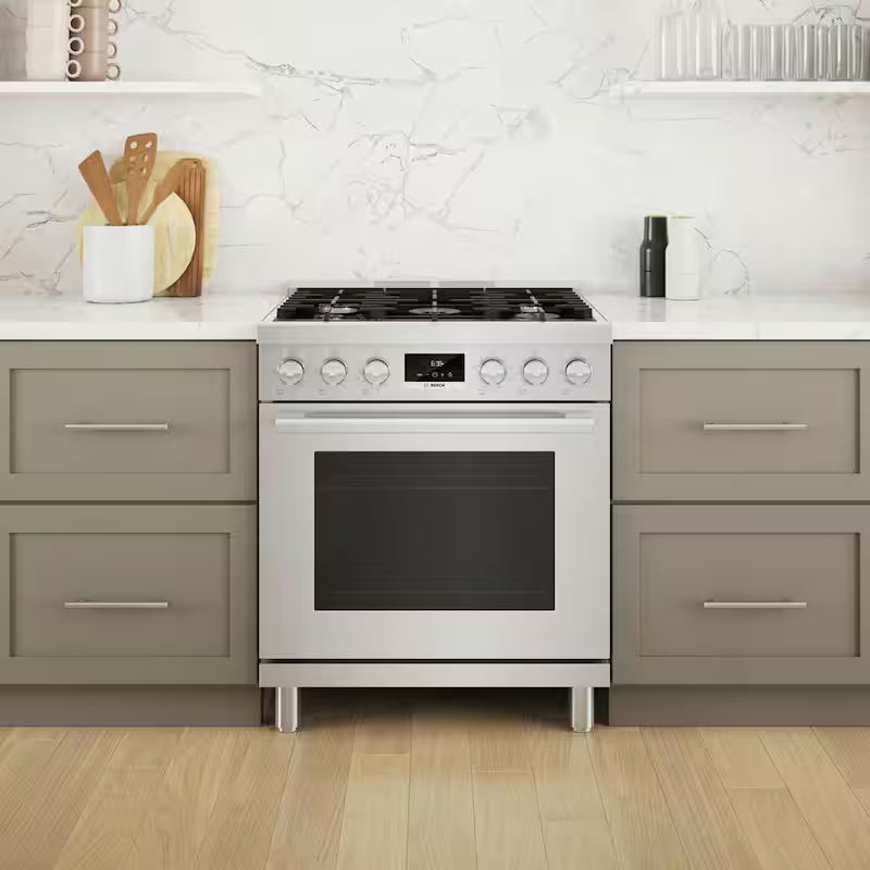 30 in. Dual Fuel Range with 5-Burners in Stainless Steel F1832