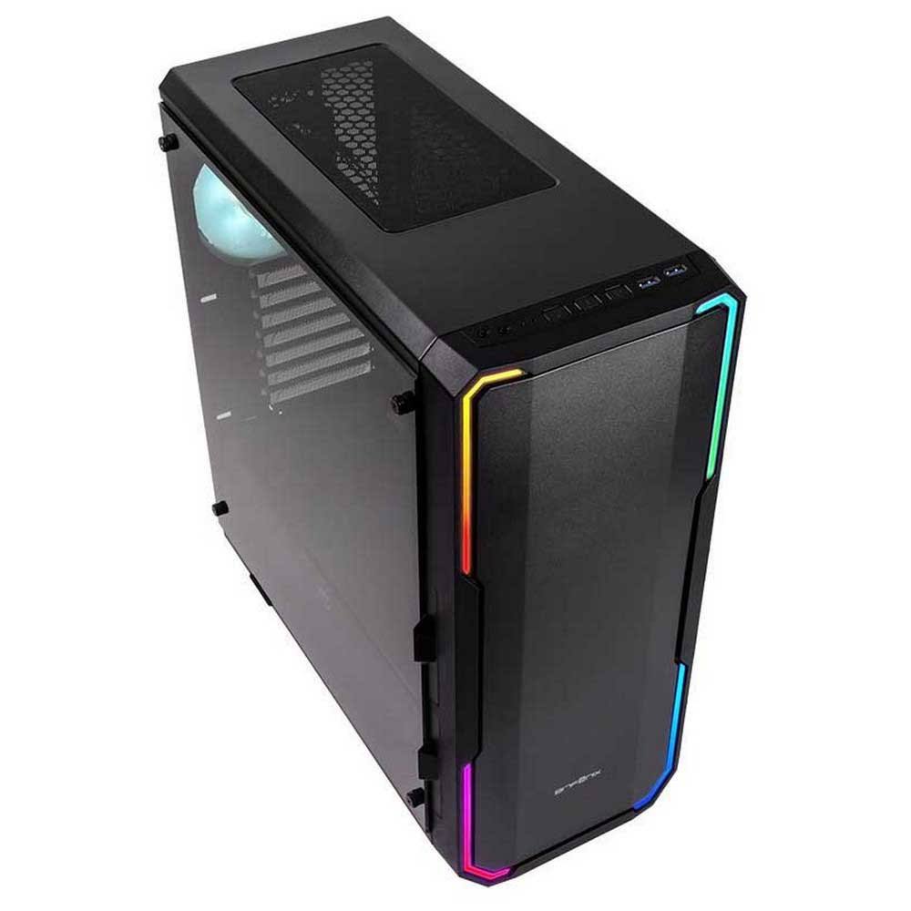 Black Tempered Glass Midi Tower Gaming Case F52764