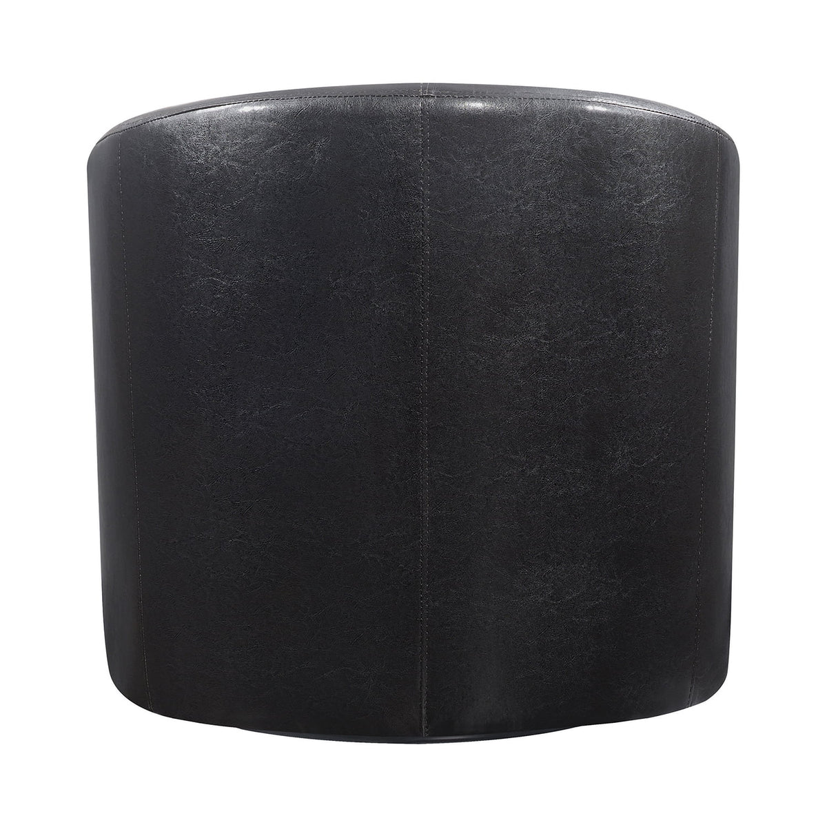 Dark Brown Upholstery Sloped Arm Swivel Accent Chair L351688