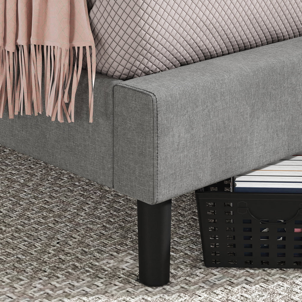 Queen Upholstered Platform Bed Frame E680962