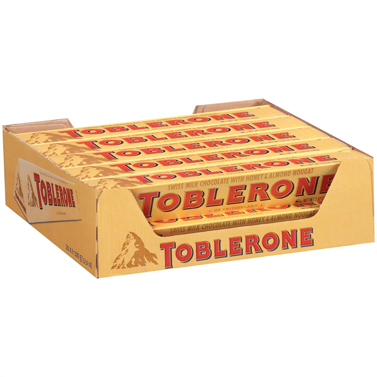 Swiss Milk Chocolate with Honey & Almond Nougat Bars R4517