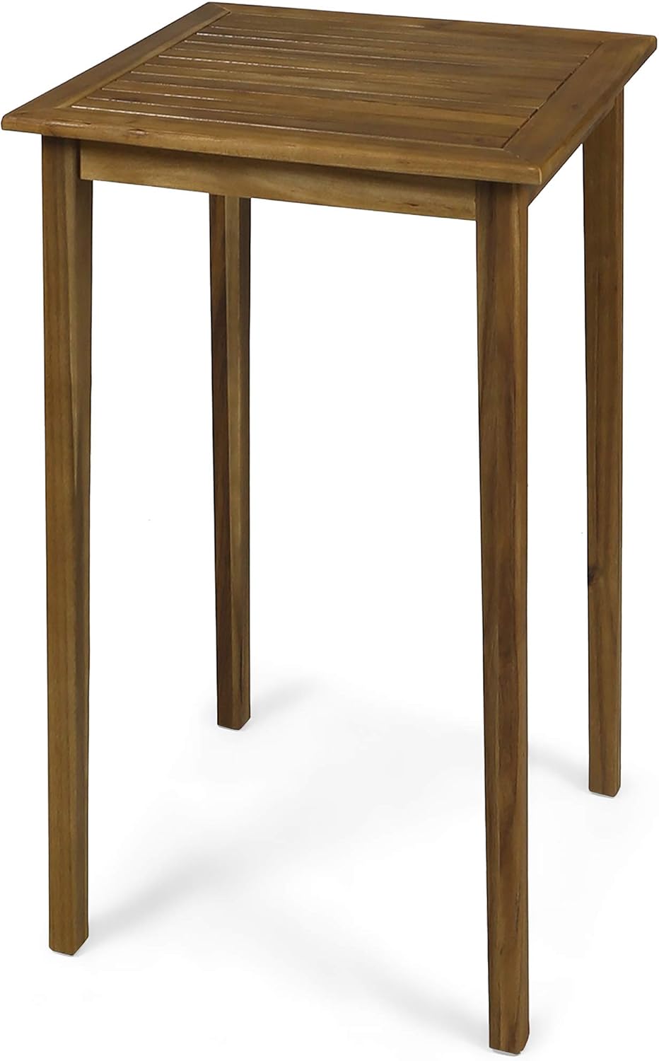 Acacia Wood Square Bar Table Teak Finish S312