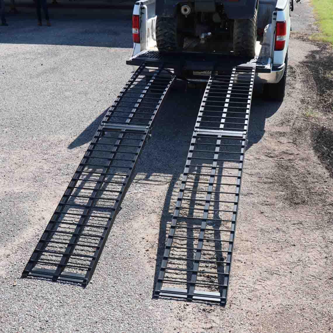 Folding Arch Ramps 10' Pair 1,600 lb. Capacity B877