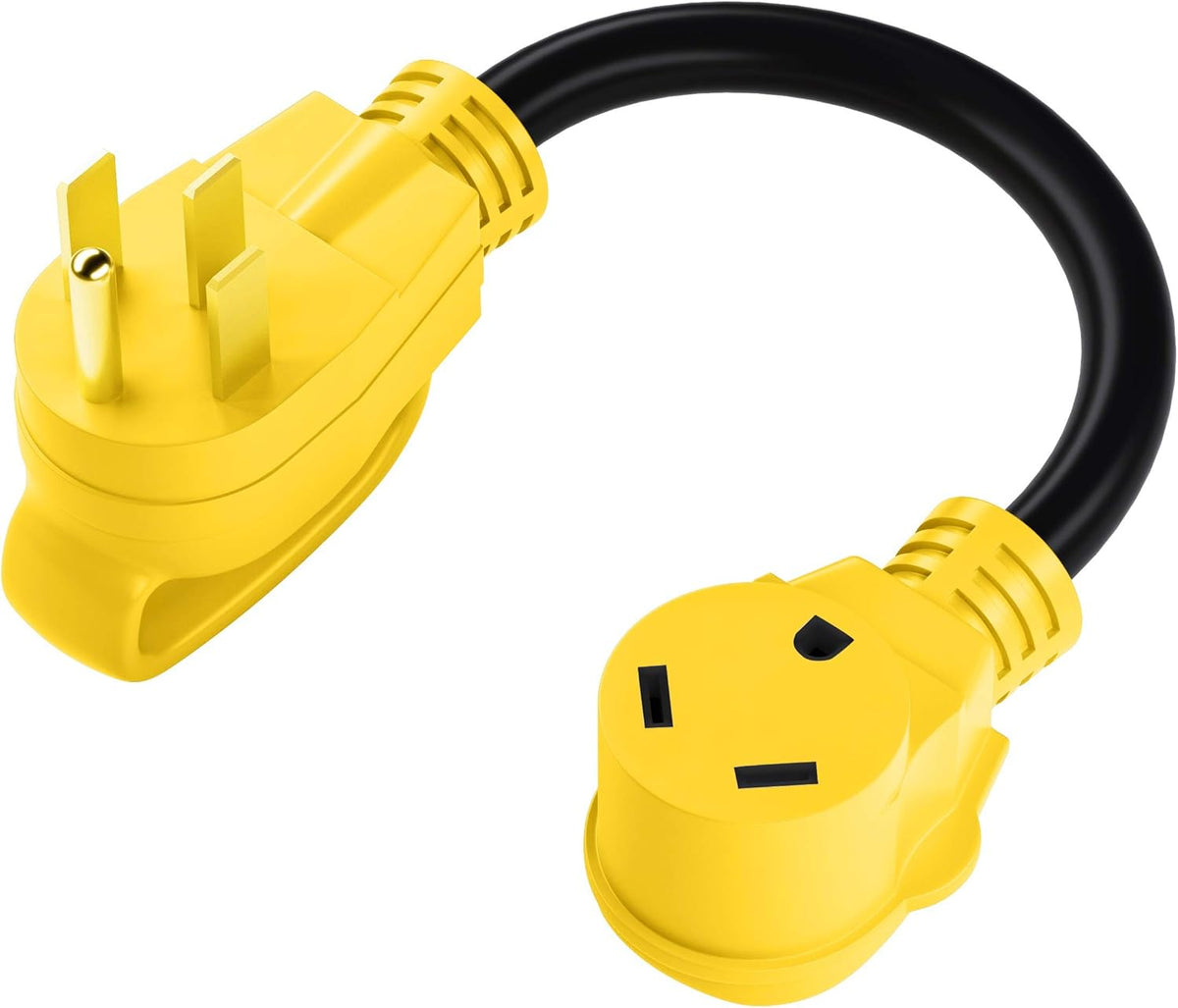 50 Amp to 30 Amp RV Adapter Cord, 10 Gauge, 1.5ft Pack of 2 R993