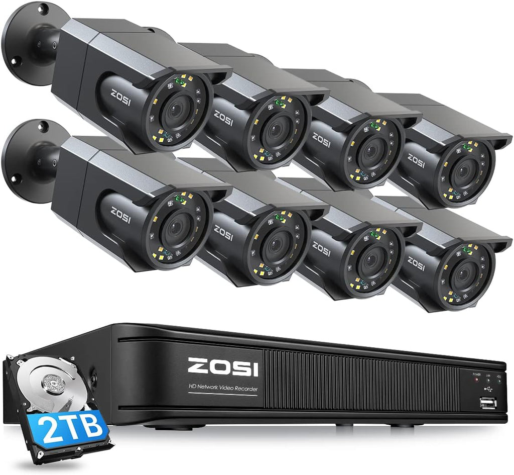 16 Channel 1080p Security Camera System with 4TB Hard Drive and 120ft Night Vision D774