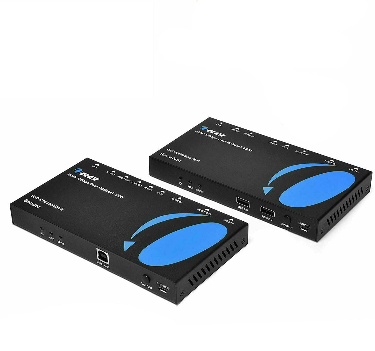 4K HDMI Extender Balun Over Single CAT5e/6/7 Cable Up to 400 Ft D2908
