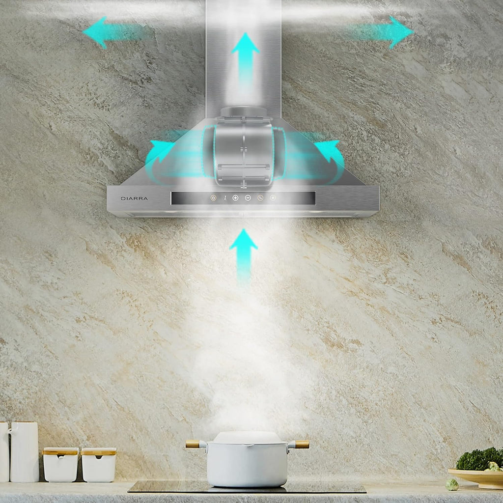 30 inch Stainless Steel Smart Range Hood V5879