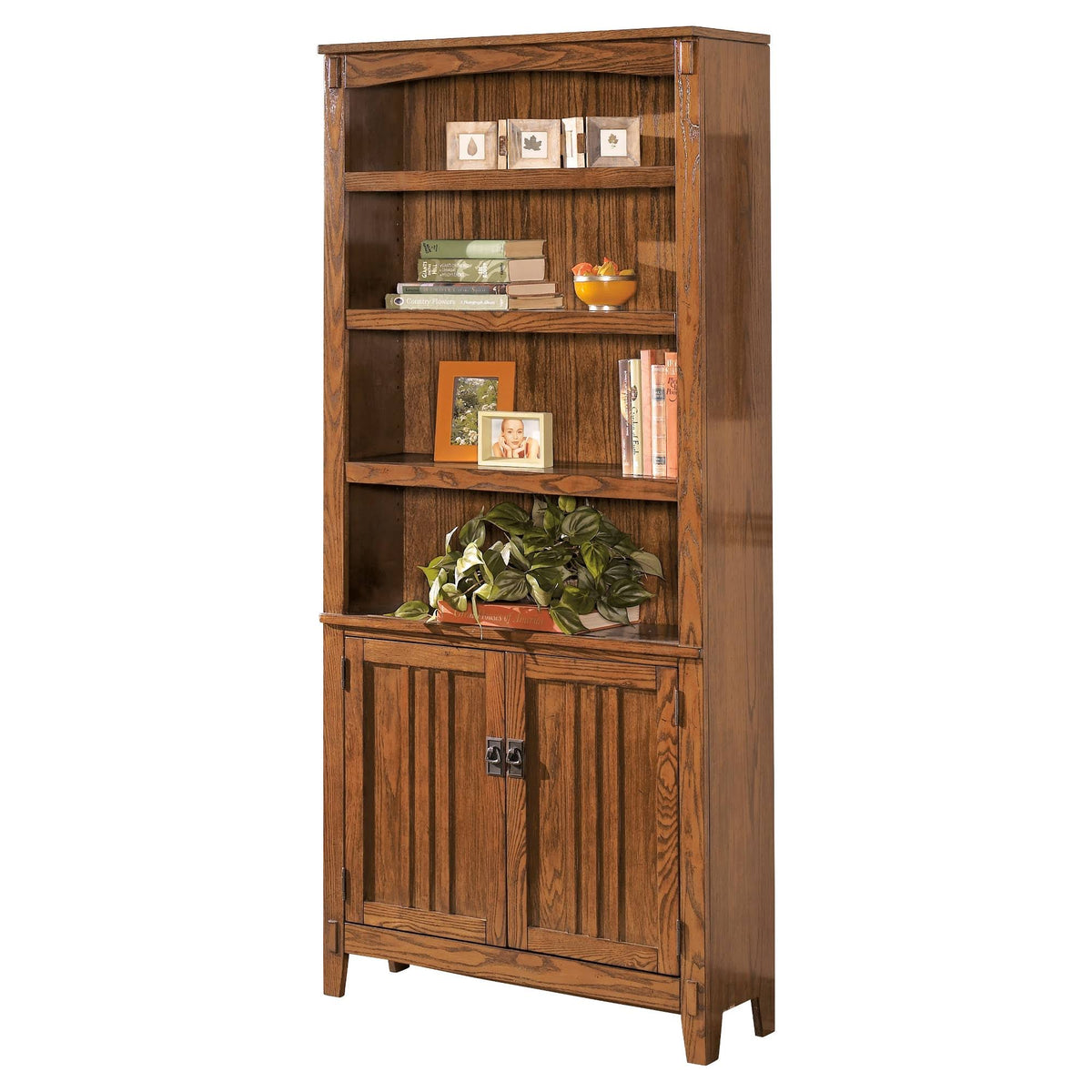 Brown Large Door Bookcase N235