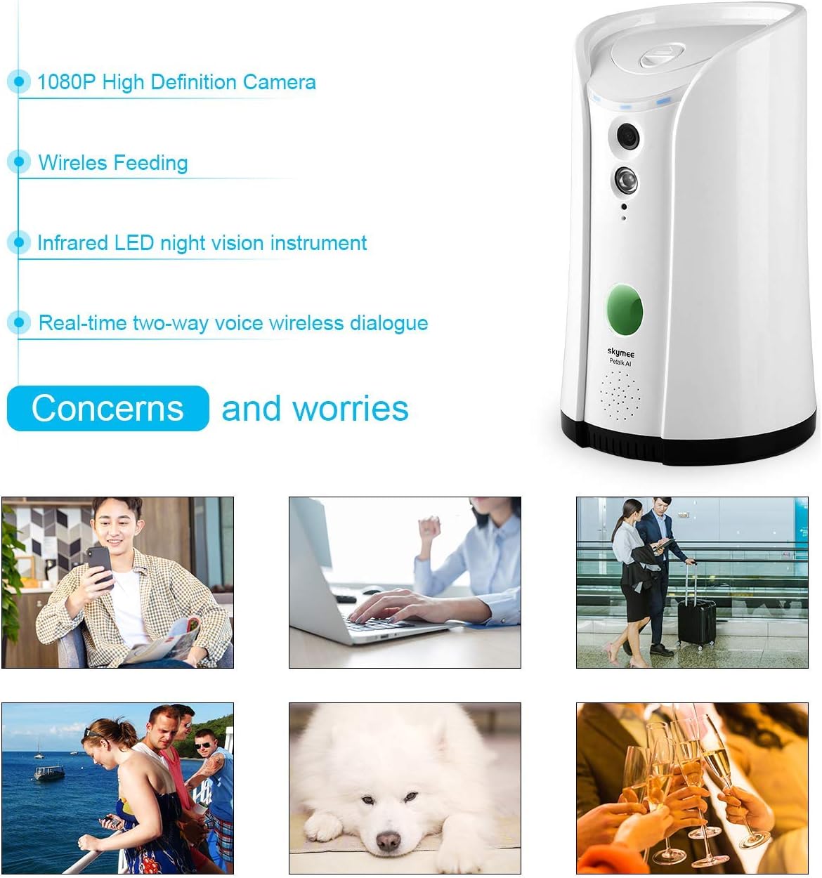 WiFi Remote Pet Camera with Night Vision M75104