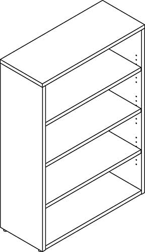 Espresso Laminate Bookcase D8420