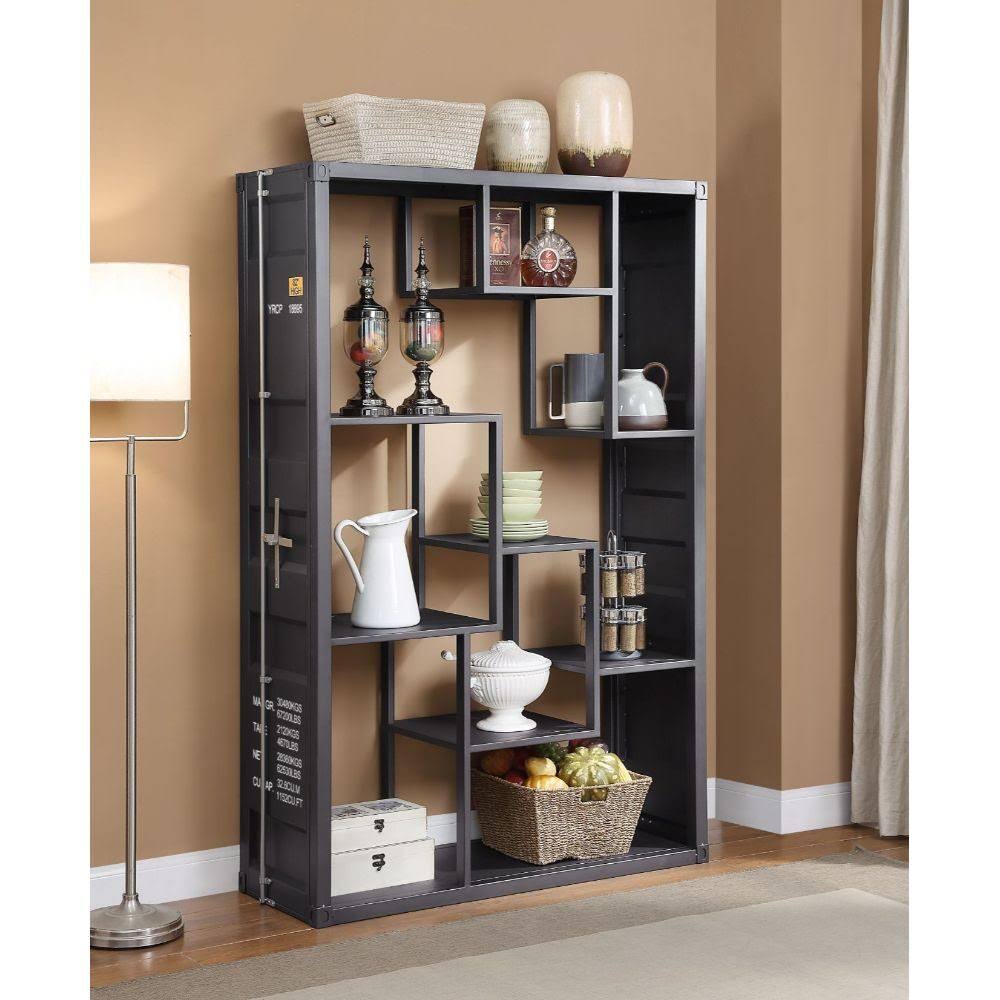 Counter Height Table Antique Walnut Gunmetal H58253